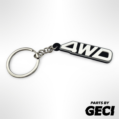 Porte-clés avec badge 4x4 Subaru Brumby/Brat/MY