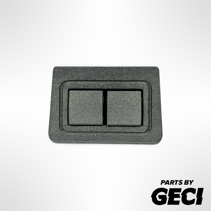 Subaru Brumby / Brat / Leone 1981–1994 Panneau d'insertion à 2 interrupteurs pour interrupteurs Toyota 22mm