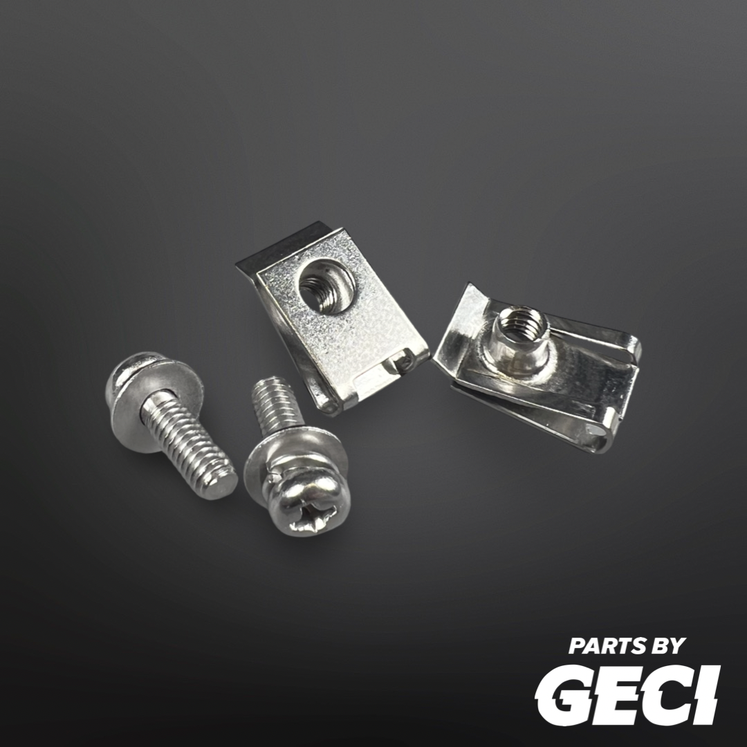 Holden Gemini TX-TD 1975-1979 Headlight Surround Speed Nuts / J-Nuts and Screws