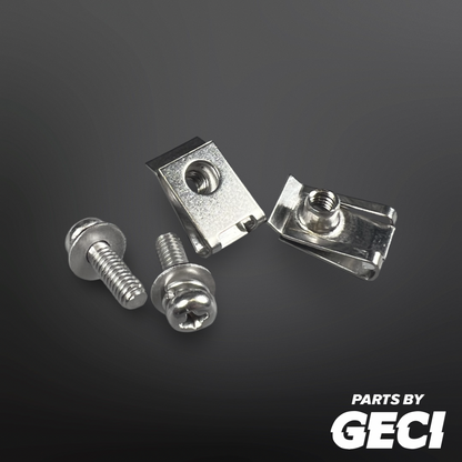 Holden Gemini TX-TD 1975-1979 Headlight Surround Speed Nuts / J-Nuts and Screws