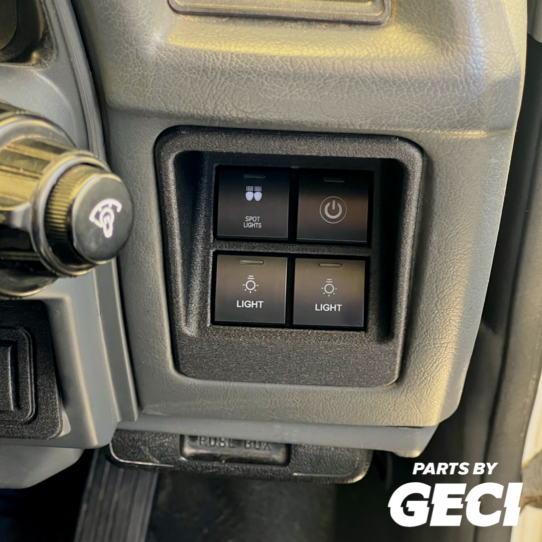 Subaru Brumby/Brat/Leone 1981-1994 4-Way Switch Insert Panel for 22mm Toyota Switches